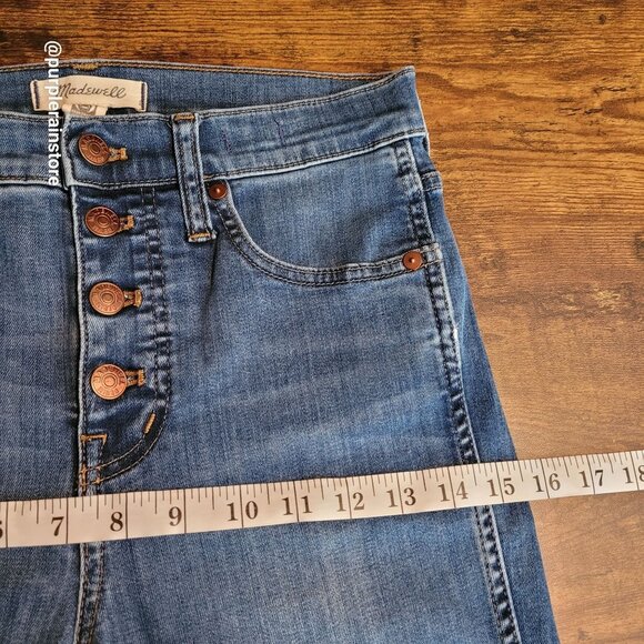 Madewell Jeans Size 28 Skinny 10" High Rise Tummy Control Medium Wash Denim - Picture 8 of 12